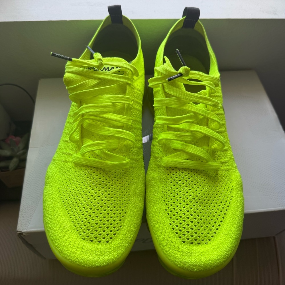 Rare Nike Air Vapor Max Flyknit 2 Volt Aka “Highlighters”🔥🔥🔥🔥🔥🔥 - Picture 6 of 15